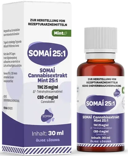 SOMAI 25:1 Cannabisextrakt Mint