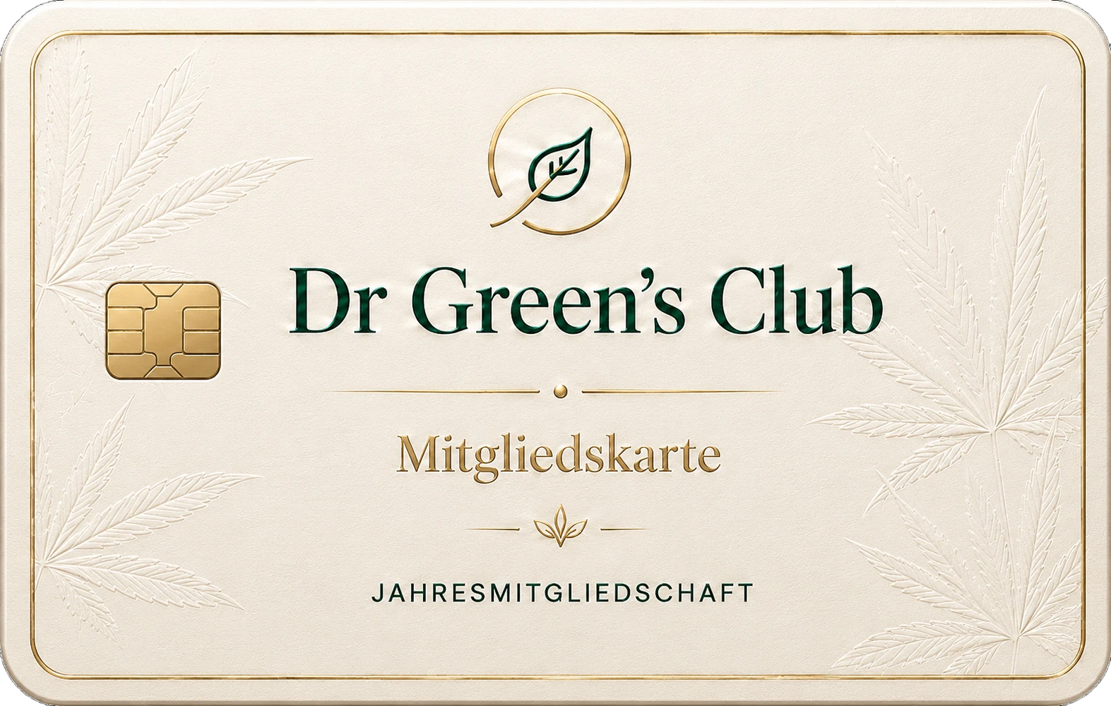 Dr Green’s Club Mitgliedskarte